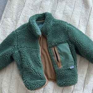 Zara Kids Green Fleece Jacket